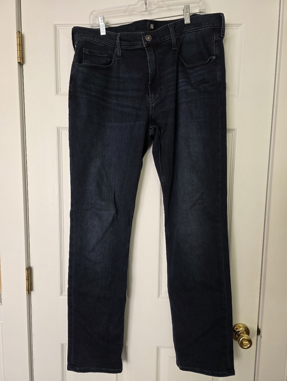 PAIGE Men's Straight Jeans in Dark Indigo Wash Size 36 Federal 93% Cotton